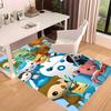 Octonauts Printed Absorbent Washable Carpet, Non-Slip Bathroom Mats, Kitchen Rugs, Yoga Mat,Living Room Entrance, Camping Picnic Rugs