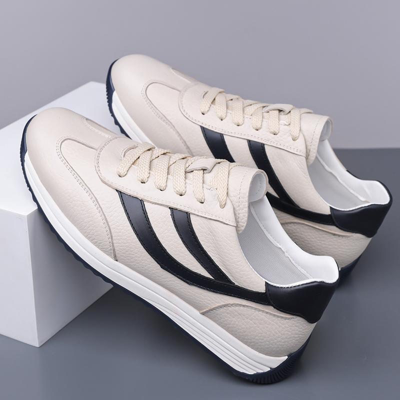 Fashion All-match Men's Sneakers Sports Casual Shoes Leather Outdoor Men Walking Shoe Luxury Brand Hiking Shoes Male Comfortable Flats