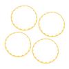 4PCS 20in Wheel Rim Protection Ring Wheel Edges Trim Tire Decoration Accessories Replacement For Tesla Model Y Yellow