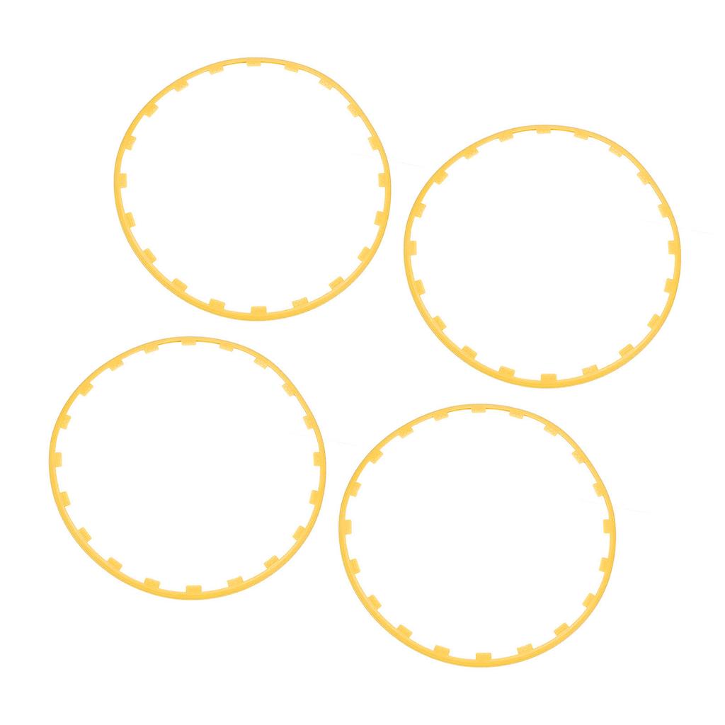 4PCS 20in Wheel Rim Protection Ring Wheel Edges Trim Tire Decoration Accessories Replacement For Tesla Model Y Yellow