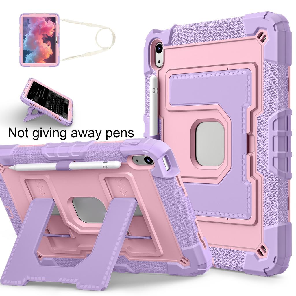 Rugged Armor Kids Case For iPad 10th Air 5 4 10.9 Air 11 13 10.2 8th 9th 9.7 Generation Tablet Stand Shockproof Cover