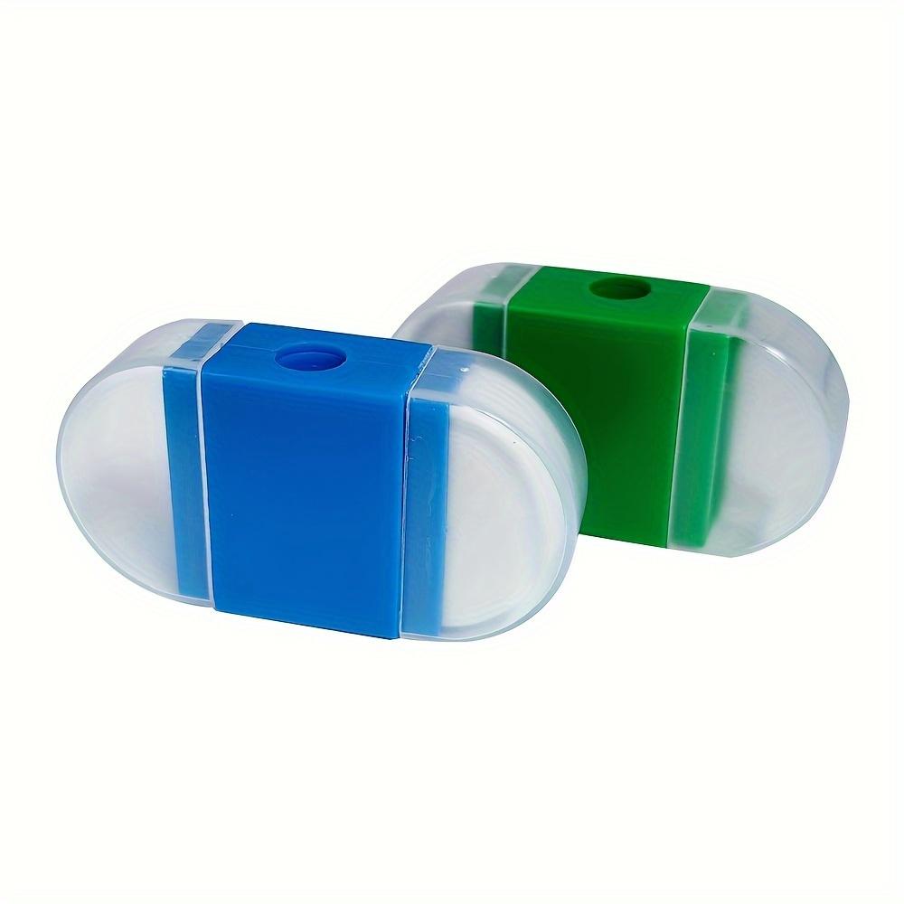 2-in-1 Pencil Sharpener with Eraser: Portable Pocket Office Pencil Sharpener with Trash Compartment - Suitable for Ages 14 and Up