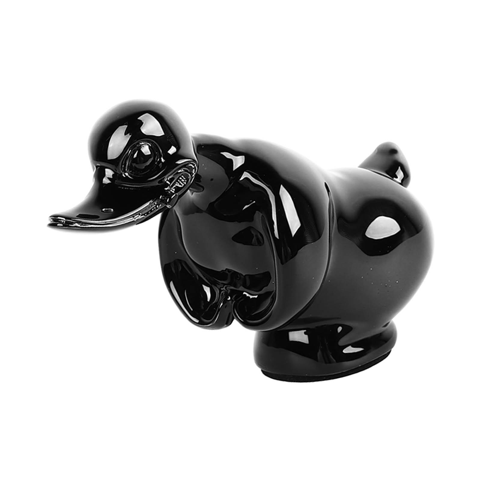 

Утка Орнамент Гальванопокрытие Смола Скульптура Утки Стильная Декоративная Фигурка Утки для Автомобиля Стола чёрный