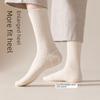Damskie skarpetki frotte do połowy łydki w jednolitym kolorze - Jesień/Zima w stylu japońskim