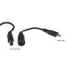 DC5.5 x 2.1mm Female Jack to Micro USB Male Plugs Power Connector Adapter Cable Extension Cord Support up to 5V3A 15W