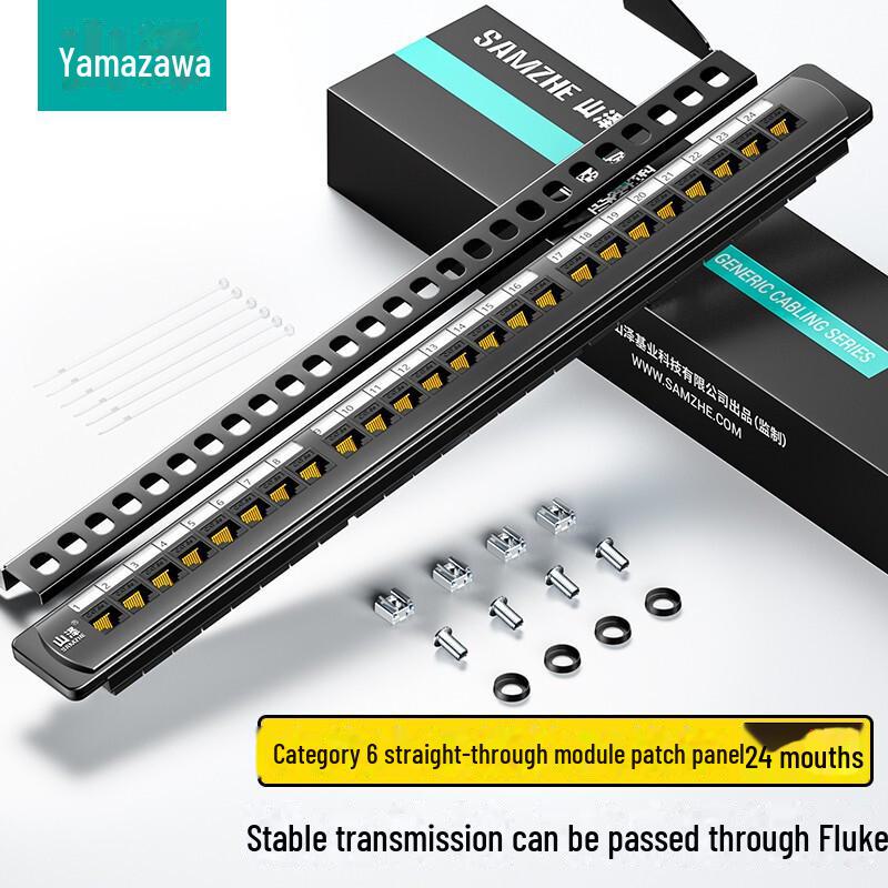 

Shanze 24-Port Cat6 Unshielded Network Patch Panel null