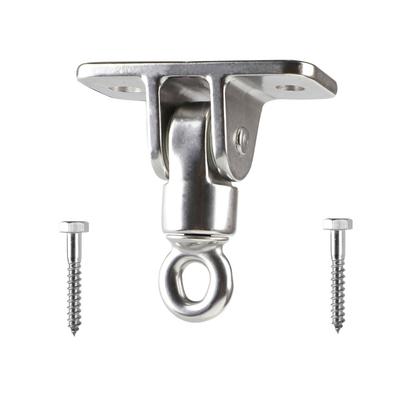 Crochet de suspension pour balançoire en acier inoxydable 304 Crochet de plafond Kit d'entraînement Mousquetons suspendus Support de hamac robuste Accessoires pour camping-car