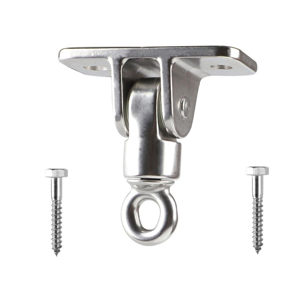 304 Stainless Steel Swing Hanger Hook Heavy Duty Training Kit Swivel Plate Ring Ceiling Hook Suspension Bracket Playground