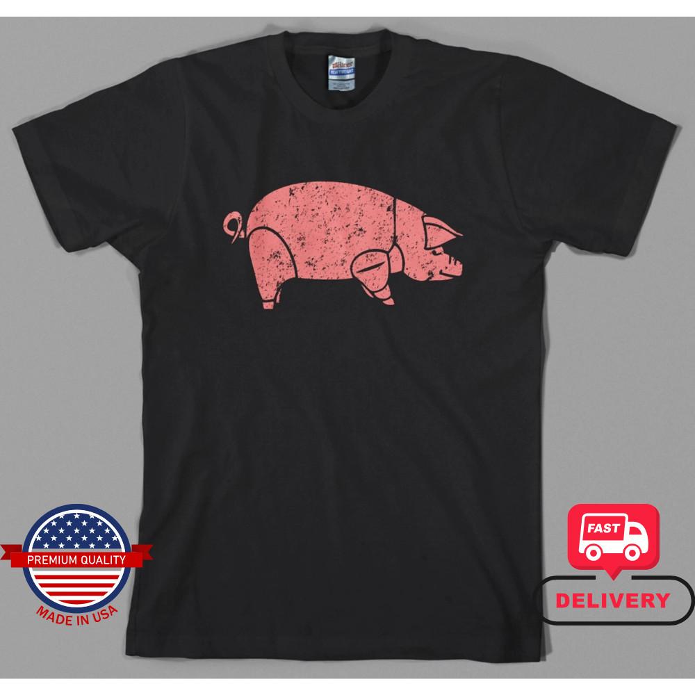 David Gilmour Pig Pink Floyd Animals T Shirt As worn by 1977 the wall syd barett Unisex T-Shirt M