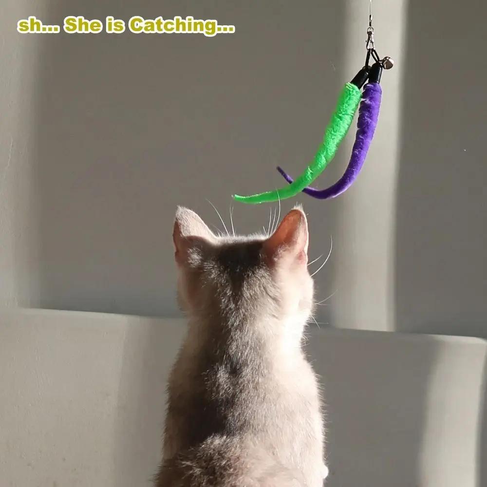 12/14/20PCS Mouse Shape Balls Cat Toys Interactive Sisal Mouse Funny Cat Stick Durable Cat Supplies Daily Entertainment