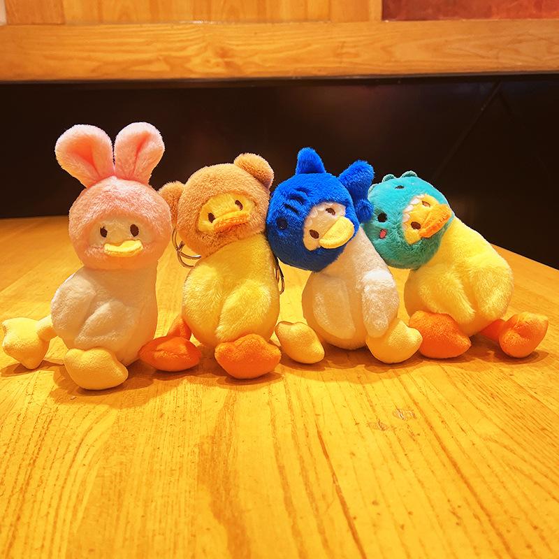 Cute Plush Keychain Women Doll Keychain Cartoon Lovely Duck Car Bag Accessory Cute Plush Boy Girl Couple Keyring Lover Pendant