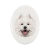 Samojed, Samoyed, Samojedskaja -Płytka Ze Zdjęciem I Napisem Geometryczna Marki Art-Dog
