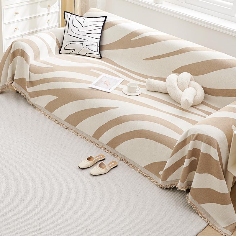 INS Style Cartoon Sofa Cover Cloth Sofa Cover All-Inclusive Four Seasons Universal Blanket Sofa Cushion