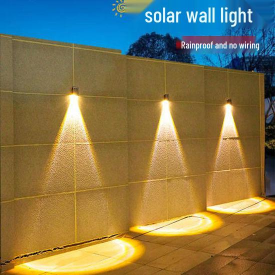 Outdoor Solar Wall Washer Light - Waterproof Spotlight for Gardens, Fences, and Villas