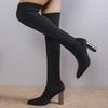 Women Sock Boots Autumn Winter Sexy Over-the-Knee Boots Women Pointed Toe Thick High Heels Long Shoes Women Sandalias De Mujer
