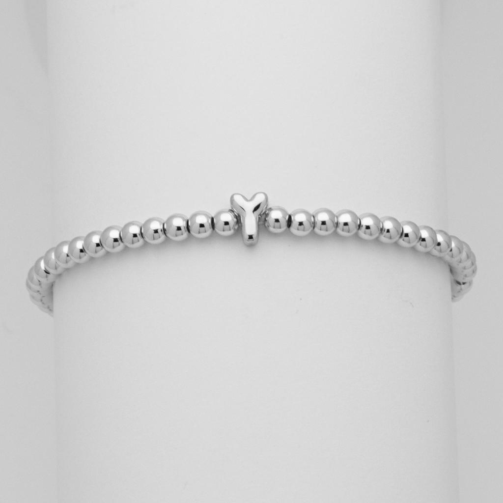 26 English Names White Gold Balloon Bubble Letter Bead Bead Bracelet Bracelet