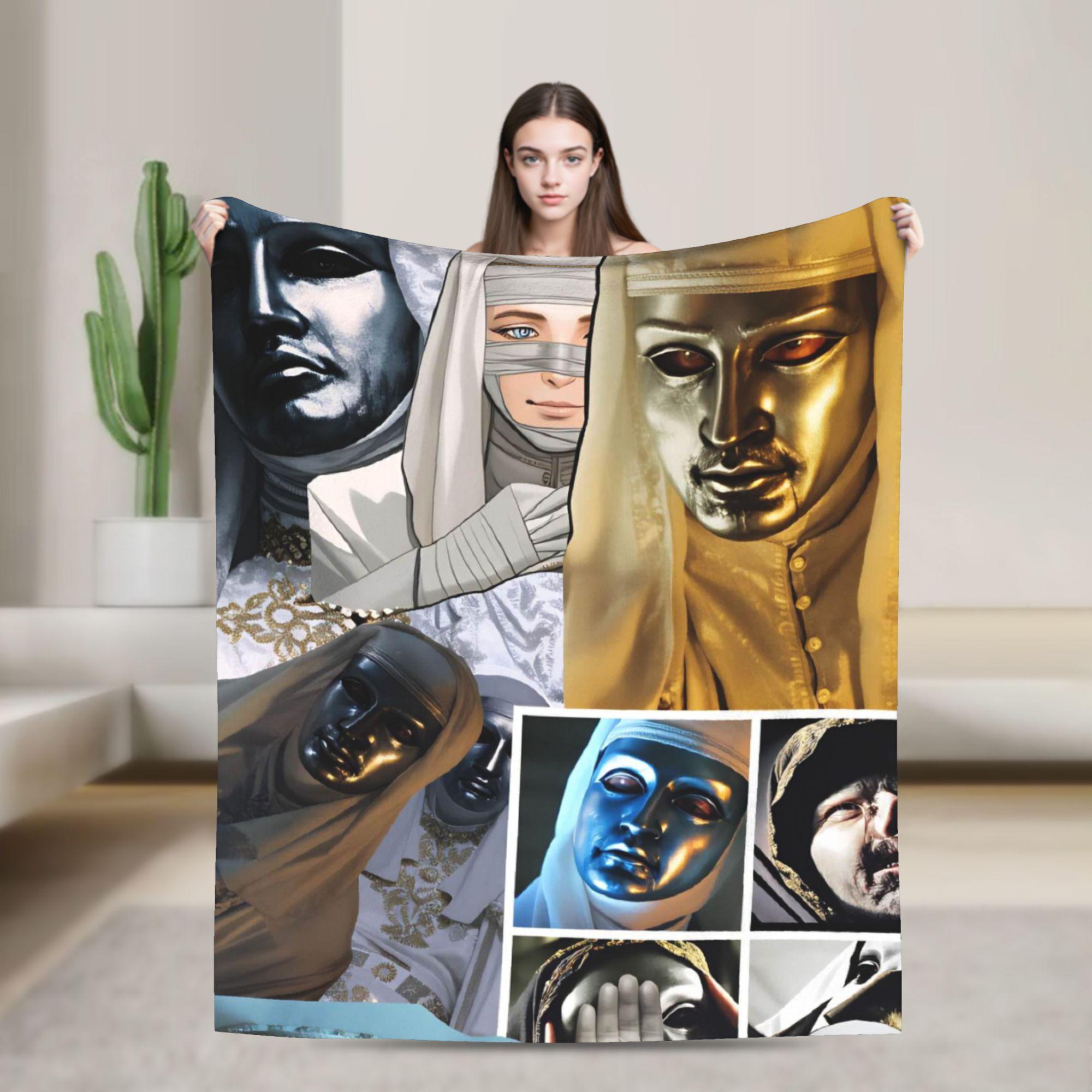 Baldwin IV of Jerusalem Cozy Blanket For Living Room Funny Throw Blanket Winter Travel Car Flannel Bedspread 75x100cm