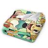 Soft Warm BlanketChild Camping Cupheads & Mugmans Bedding Throws Cartoon Flannel Bedspread For Bedroom Novelty Sofa Bed Cover