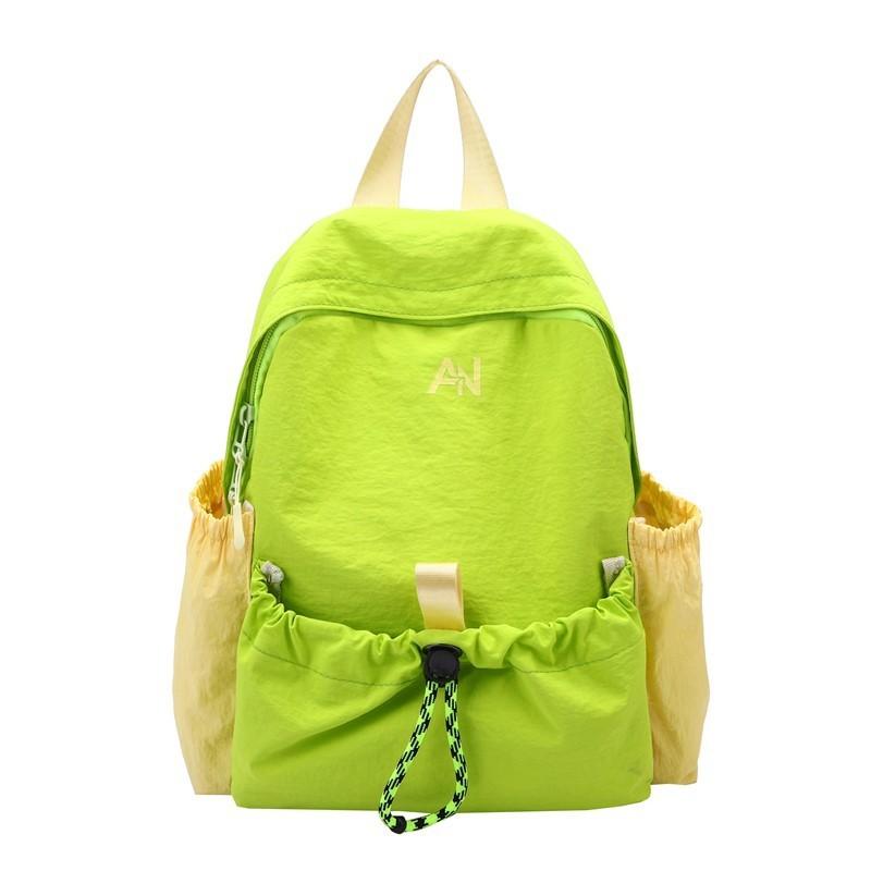 Kids Minimalist Backpack With Letter Printing And Drawstring Design For Daily