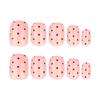 Polka Dot Wearable Nails - Short Style Fall/Winter Manicure False Nail Tips