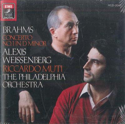 CD RICARDO MUTI ALEXIS WEISSENBERG P  Brahms Piano Concerto No 1 HCD2045 ANGEL Japan Classical Used