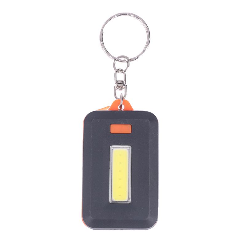 

1Pcs Portable Mini Cob Led Keychain Flashlight Key Chain Torch Light Lamp оранжевый