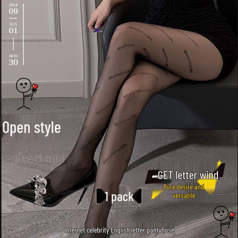 Herz Tupfen Schwarz Strümpfe - Damen Sexy Anti-Laufmaschen Strumpfhose