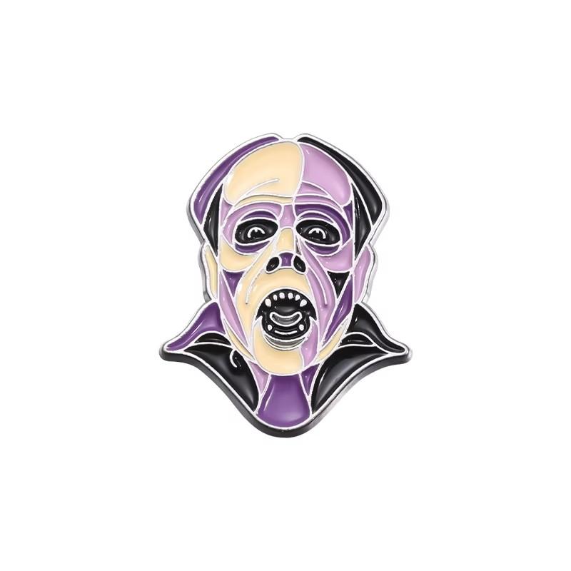 Halloween Horror Enamel Pins Scary Movies Figure Thrilling Terror Mask Brooch Lapel Brooches Jewelry Souvenir Gifts For Friends