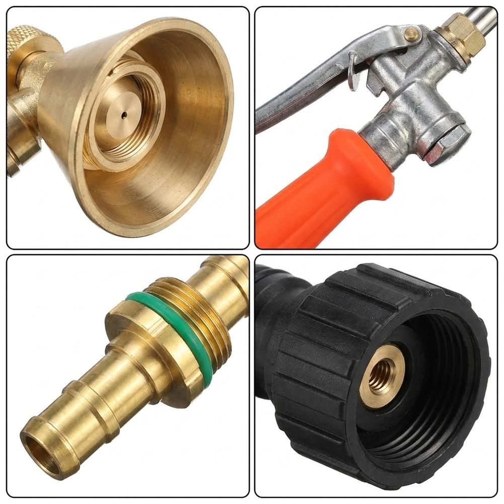 All Metal Sprayer Wand Compatible with 1/4 and 3/8 Hose Diameters for Reliable Performance in Wet Environments