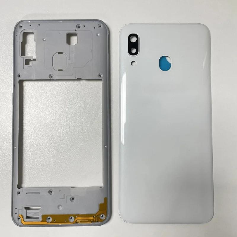 Für Samsung Galaxy 30 2019 305 305F Mittelrahmen Blende Akku Rückseite Gehäuse mit Kamerarahmen Linse