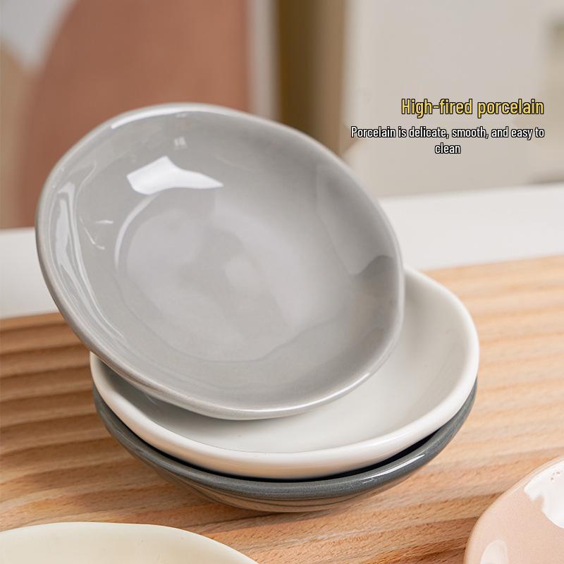 4-Inch Ceramic Appetizer and Dipping Dish – Hand-Pinched Texture, Macaron Color