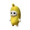 3D Printed Banana Cat Figurine, Banana Cat Collectible Statue, Creative Banana Shape Animal Sculpture Decorations for Home Office Desktop Bookshelf