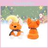 Cozy Christmas Fox Plush Toy With Soft Short Plush And Colorful Scarf Gift For Holiday Cheer