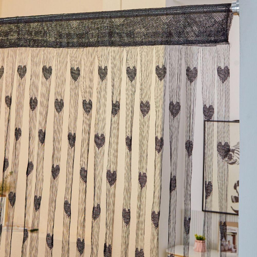 Line Curtain Love Heart String Curtain Room Divider Tassel Curtain Door Curtain  Home Decor