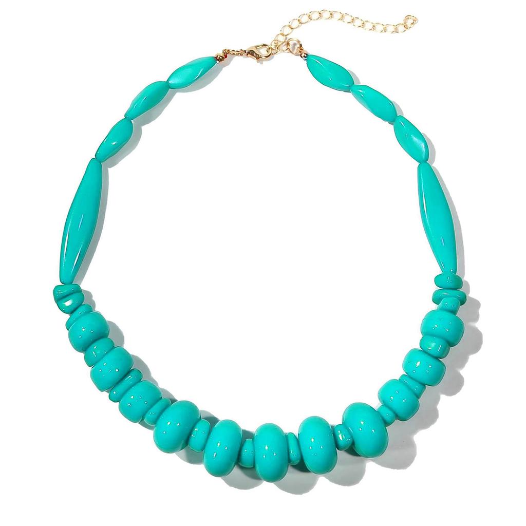 Coral Resin Necklace Multi Layer Design Lightweight Luxury Style For Daily And Special Occasions