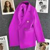 Women's Casual Solid Color Three-quarter Sleeve Pocket Shirt  Jacket