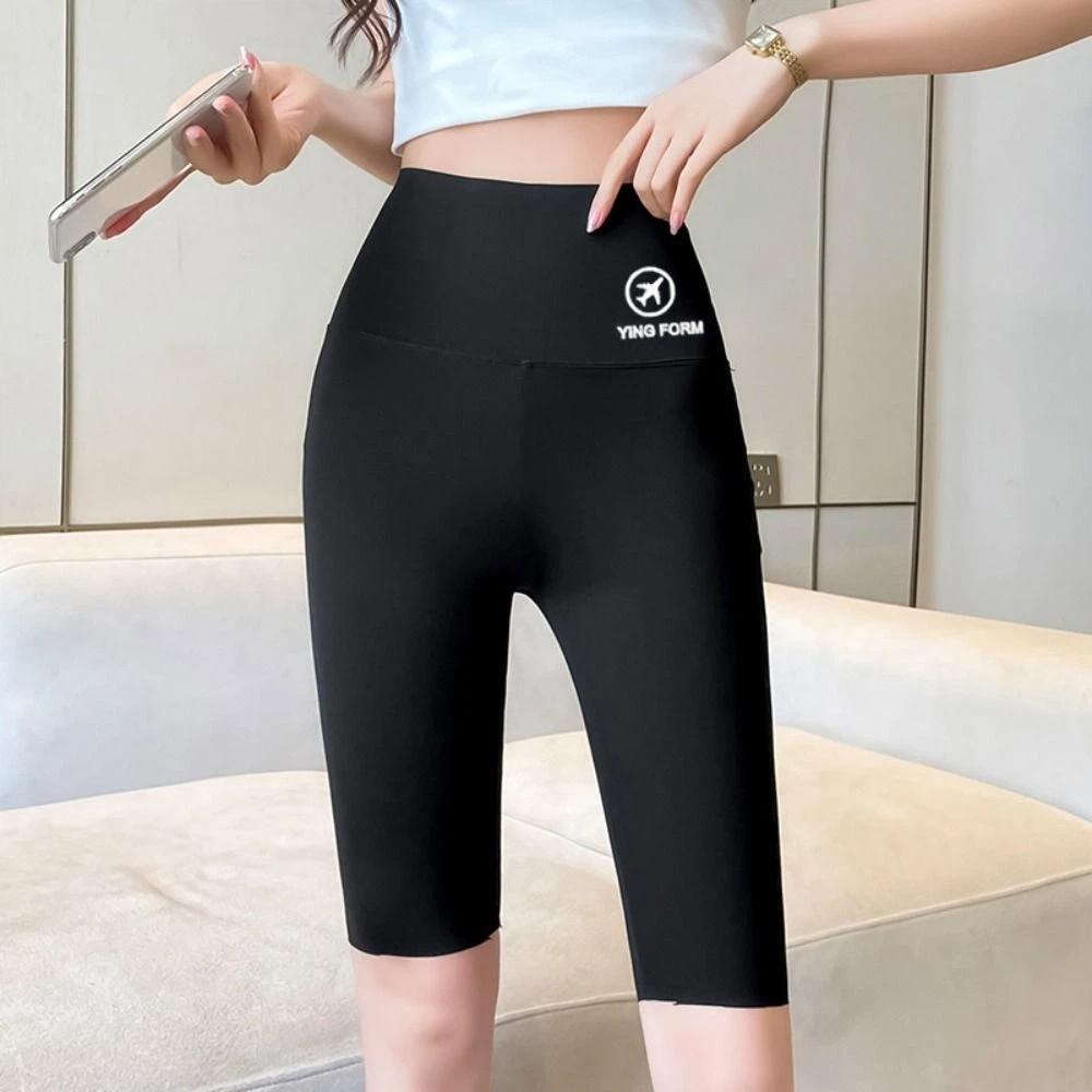 Breathable Tummy Control Women Leggings Tight Biker Shorts Hip Lift Yoga Shorts Gym Fitness