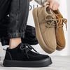 Spring Autumn Men's Retro Casual Shoes Versatile Thick Soled Shoes Comfortable Anti Slip Wear Resistant Men's Shoes