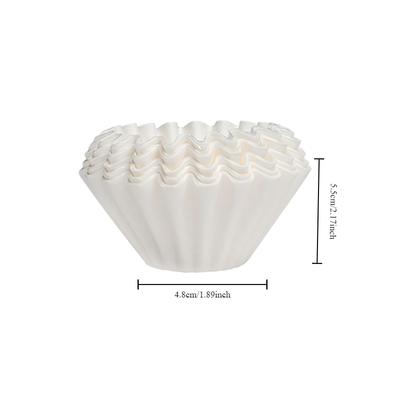50 Stück Pour Over Kaffeefilterpapiere 50 Blatt;  Passend für B75 Kaffeefilter & 1-2 Tassen Wave Dripper Kaffeefilterpapier