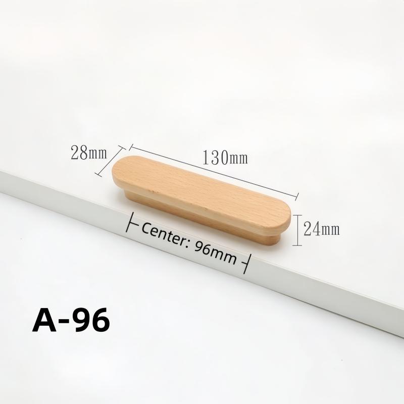 1 Stück Walnuss Holz Möbelgriffe Schubladenknöpfe Küchenschrankknöpfe Lange Schränke und Schubladen für Griffe Kleiderschrankgriffe