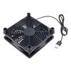 DC 5V USB Powered Router Fan Heat Dissipation Stents PC Cooler TV Box Wireless Cooling 120mm with Protective Net Qui