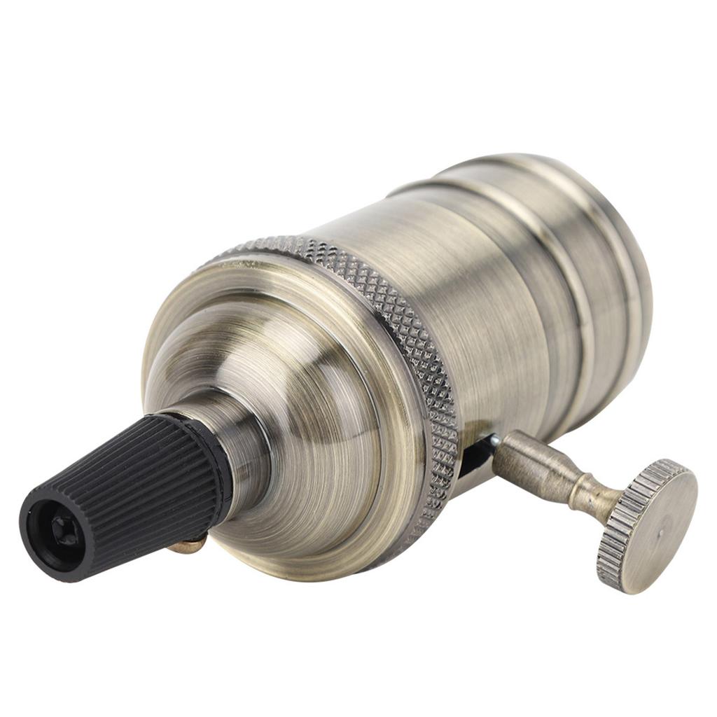 Retro Style E27 Lamp Base Lamp Holder with Switch Pendant Light Accessories