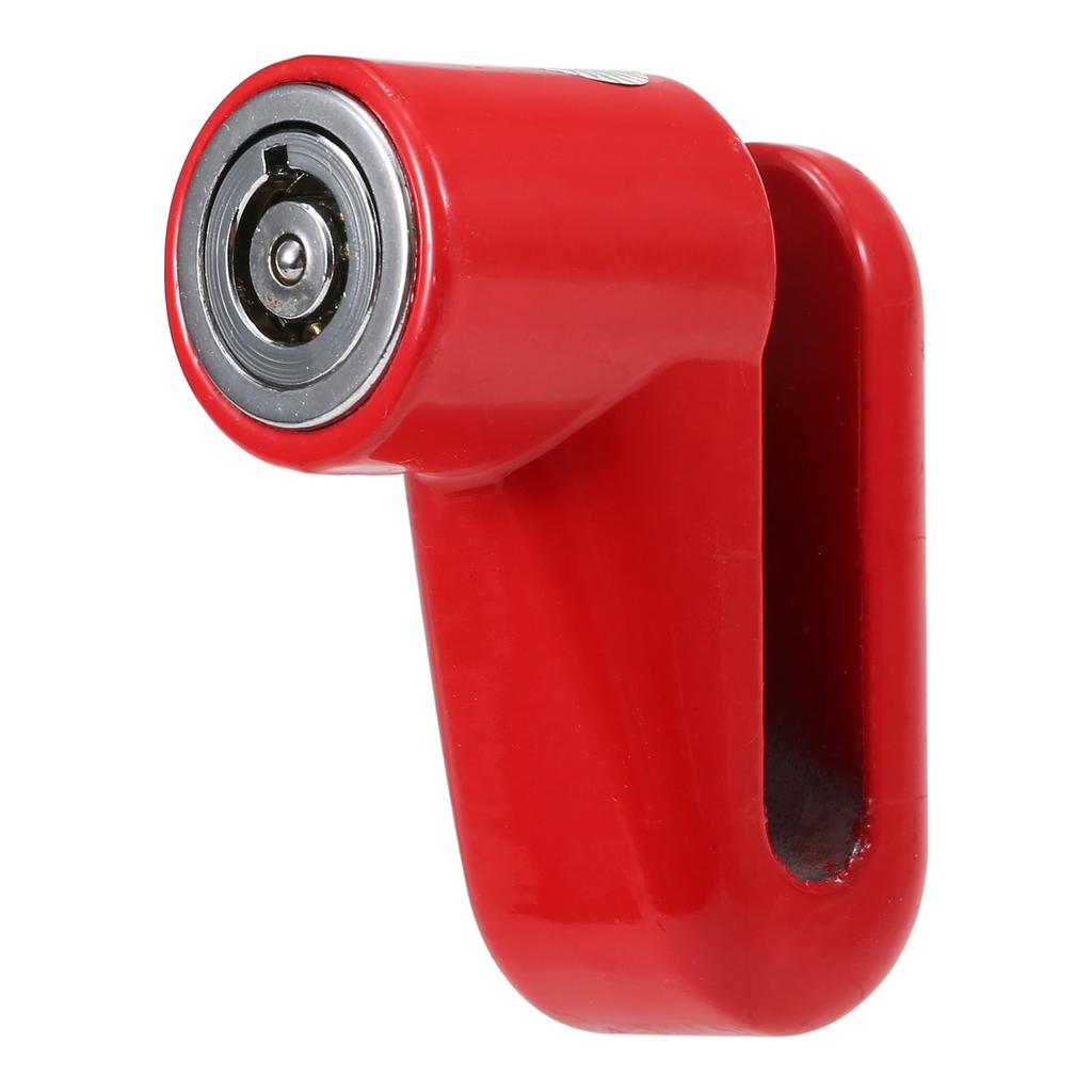 Disc Lock Red Strong Steel Waterproof Lightweight Compact for Motorcycle Electromobile