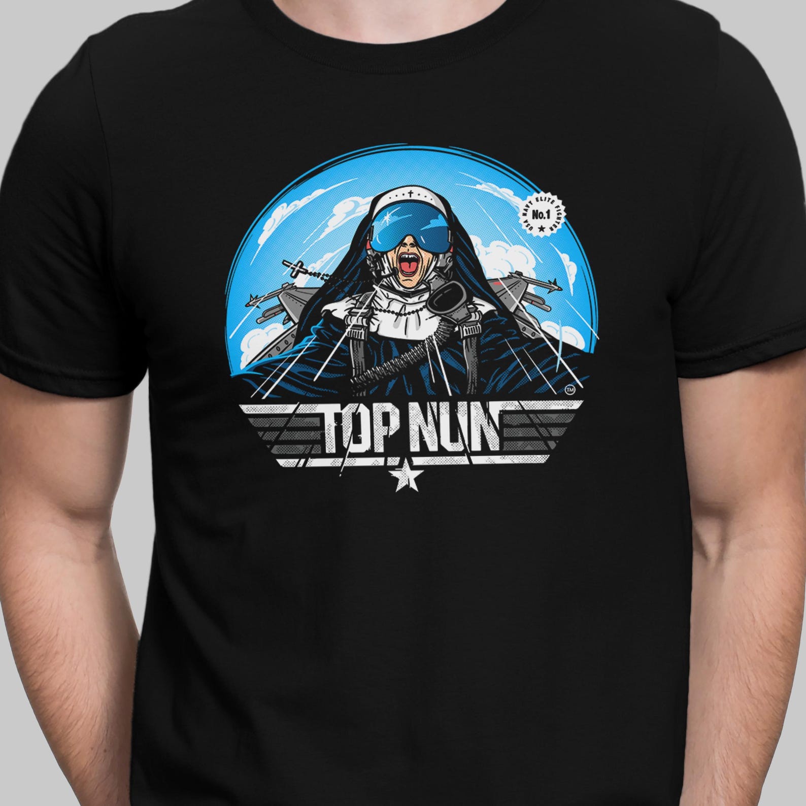 Top Gun Funny T-Shirt Fighter Jet Tee Top Gun Parody Shirt Funny Pilot Tee S