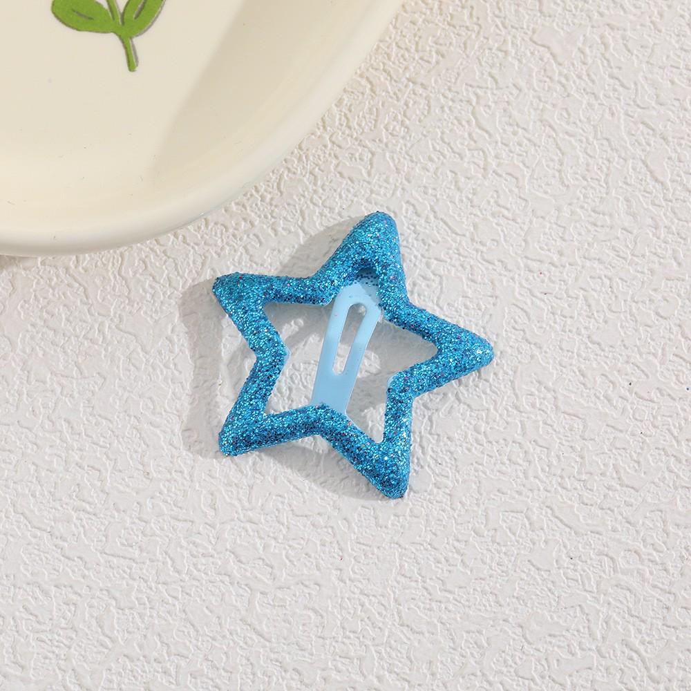 Children's Candy Color Star Hair Clips - Small Size BB Bangs Accessories