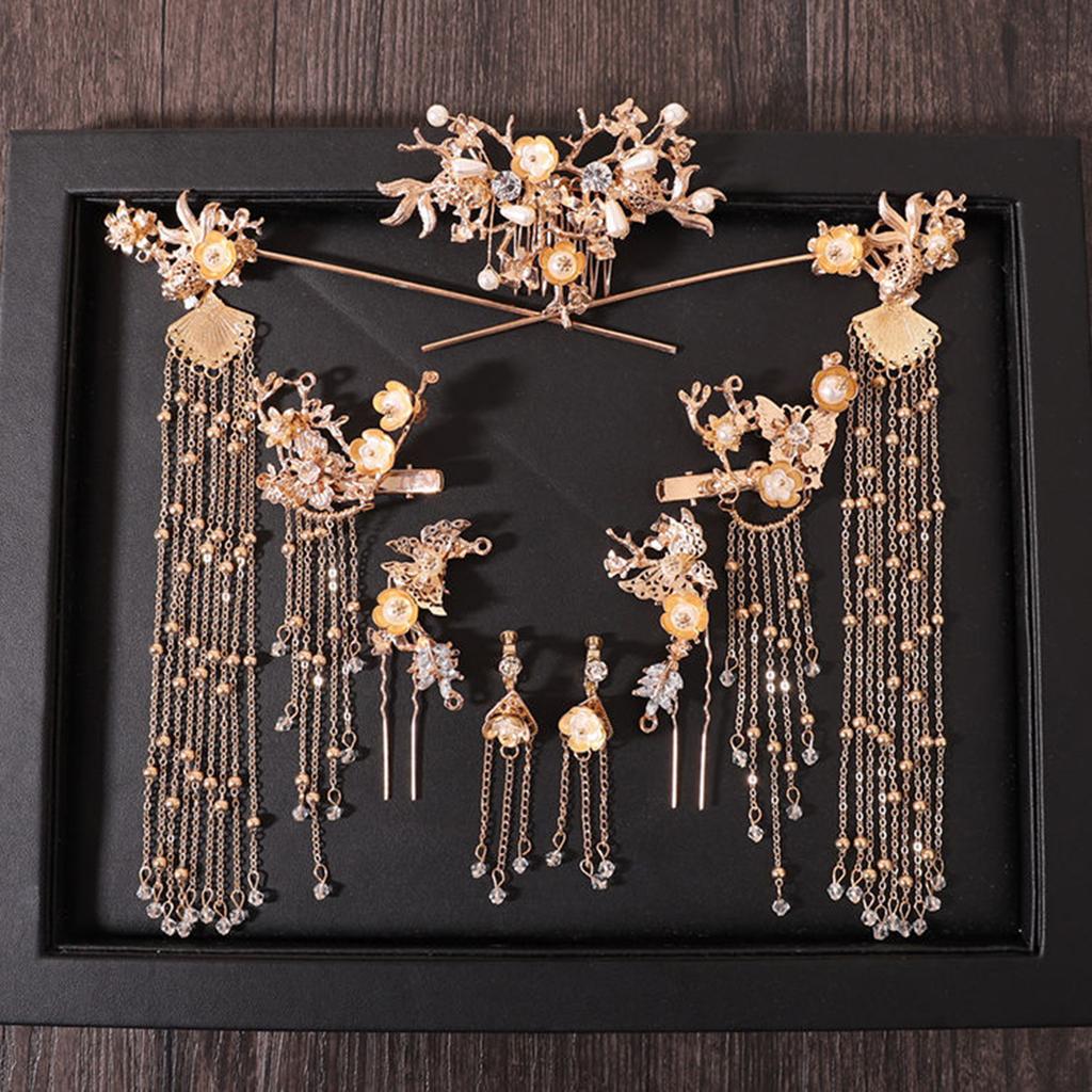 Antiker Stil Haarnadel Set Vintage Chinesische Quaste Haarstab Für Frauen Schlichte Hochzeit Phönixkrone Exquisite Haaraccessoires