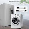 2PCS Adjustable Furniture Moving Roller Wheels for Washing Machine Refrigerator Stand with Bracket Rolling Base Wheels