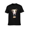 WHiPPeT GReYHouND DOG PRiNT HOLLYWOLLY BY SHIRLEY MACARTHUR TShirt Soft Casual Short Sleeve Cotton Tee