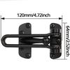Black Silver Gold Zinc Alloy Door Lock Heavy-duty Safety Lock Latch, Suitable for Hotel Apartment Home Hardware