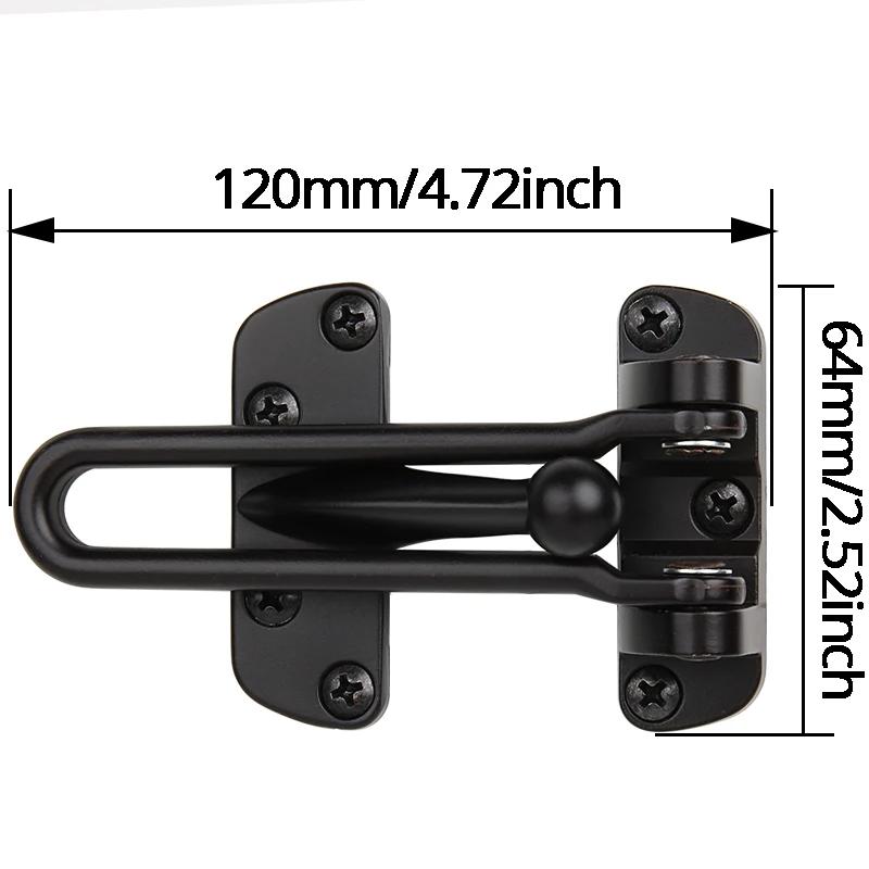 Black Silver Gold Zinc Alloy Door Lock Heavy-duty Safety Lock Latch, Suitable for Hotel Apartment Home Hardware